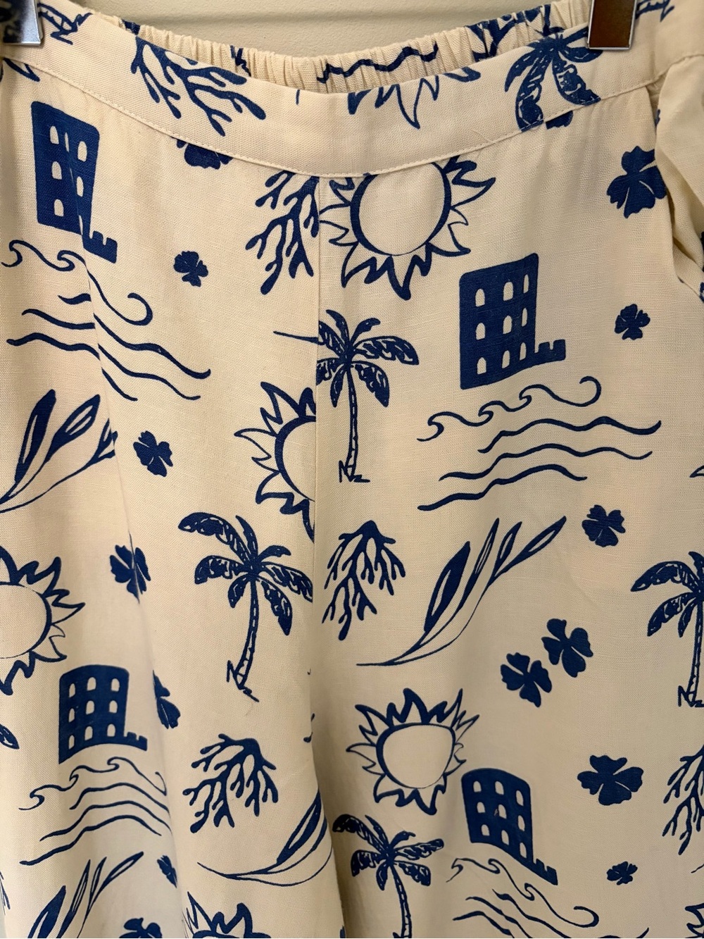 Beach-Print Matching Set - Picture 2 of 5